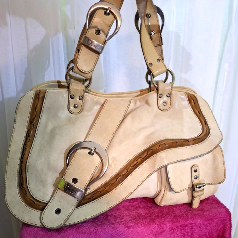 Dior  vintage leather handbag